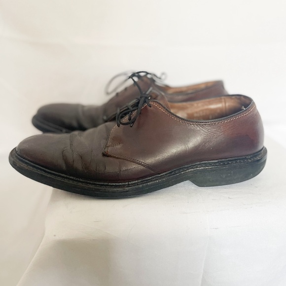 Allen Edmonds Pair Globetrotter Brown Leather Shoes 8 B style 8164 - Picture 11 of 11